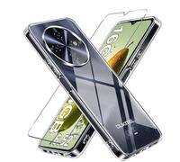 LYJERRY Case for OUKITEL C5 Phone Case with 9H Hardness Tempered Glass Screen Protector, TPU Shockproof Cover, Soft, Slim Fit, Anti-Scratch Protection, Clear
