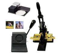 LYJIANGXIN 2x2 inch Magnet Maker Machine Kit, DIY Photo Fridge Magnet Making Machine, Press Machine+Paper Cutter+ 100 Sets Consumables, Compatible with Acrylic