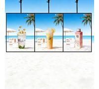 LYJIANGXIN 3PCS LED Display Sign & Backlit Menu Board, Ultra-Thin Frame Illuminated Poster Light Box, Wall Mounted Advertising Light Board For Restaurant, Retail Store And Business Hours Display