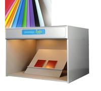 LYJIANGXIN Color Assessment Cabinet, Color Matching Box with 4/5/6 Light Sources, Professional Color Evaluation for Textile Printing Dyeing Materials and Toys, Lab Color Evaluation Box