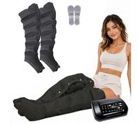 LYJIANGXIN Pressotherapy and Lymphatic Drainage, L/XL 6 Cavity Pressotherapy Boots, Electric Air Compression Massager Machine, Lymphoedema Treatment for Legs, Lymphedema Pump