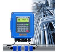 LYJIANGXIN Ultrasonic Flow Meter, Tuf-2000b Liquid Flowmeter, Wall-Mounted Digital Water Flow Meter Ip67 Digital Tm-1, Ts-2, Tl-1 Dn15~Dn6000mm, Bidirectional Flow Measurement