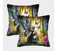 LYJSMDAAA 3D Printed Rose Pillow Covers Sofa Home Decor Set of 2 Decorative Square Pillow Home Decorative for Men/Women Living Room Bedroom Sofa Chair Pillowcase 40x40cm