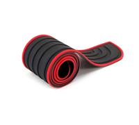 LYJXD Car Rear Bumper Protector for Ford C Max 2010-2015 2016 2017 2018 2019, Anti-Scratch Bumper Protector Guard Car Trunk Door Sill Edge Protector Strip,90cm*7cm-Black-red