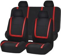 LYJXD Car Seat Covers for Mercedes-Benz Classe A A170 A180 W169 A200 W169 E-Cell W169, Full Surround Seat Cover Breathable Seat Protector Non-Slip Comfortable Seat Cushion Accessories,Black+red