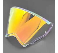 LYJXD Motorcycle Helmet Visor for AGV AX9, UV Anti-Fog Motorcycle Helmet Visor Lens Windproof Motorbike Helmet Face Shield,normal-H Clear Revo Red