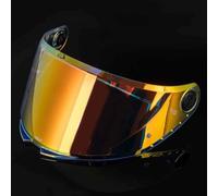 LYJXD Motorcycle Helmet Visor for MT V-28B Thunder 4, UV Anti-Fog Motorcycle Helmet Visor Lens Windproof Motorbike Helmet Face Shield,normal-I Aurora Red
