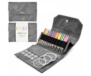 Lykke Interchangeable Circular Needle Set 5in Tips Colour Grey - Denim Effect