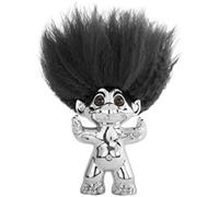 LYKKETROLD Good Luck Troll - Gjøl Trold 9 cm. - Chrome (92914)