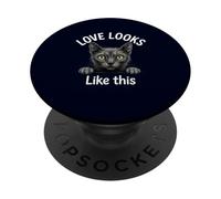 Lykoi Cat Love Looks Like This Werewolf Kitty Owner PopSockets Adhesive PopGrip