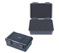 Lykus HC-1820 Mini Hard Case Dry Box with Foam Insert, Interior Size 18x12x6.8 cm, IP66 Splash-Proof, Suitable for Cellphones, Tools, Small Devices and More