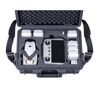 Lykus Titan LT110 Waterproof Hard Case for DJI Lito 1/Lito X1 Fly More Combo, Support RC2/RC-N3 Controller, up to 7 Batteries, Shoulder Strap Included [CASE ONLY]