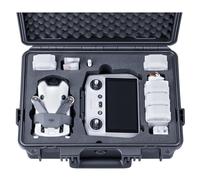Lykus Titan MM410 Waterproof Hard Case for DJI Mini 4 Pro/Mini 3/Pro and RC2/RC/RC-N2/N1, Support 7 Batteries and RC Lanyard [CASE ONLY]