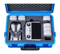 Lykus Titan MM510 Waterproof Hard Case for DJI Mini 5 Pro and RC2/RC-N3, Support up to 7 batteries, Blue [CASE ONLY]