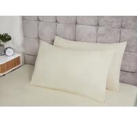 Lyla Pillowcase Pair in Cream - TJ Hughes