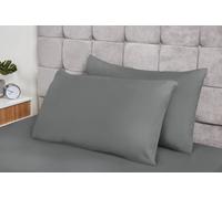 Lyla Pillowcase Pair in Grey - TJ Hughes