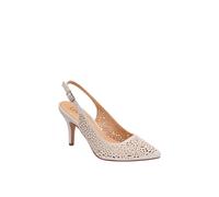 'Lyla' Slingback Court Shoes Lotus Silver 6
