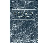 Lyla's Notebook: Personalised Custom notebook for Lyla: Beautiful marble effect notebook notepad jotter - makes a special personal gift and present for Lyla