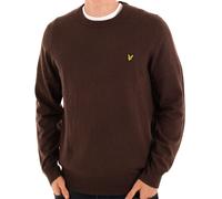Lyle and Scott Lyle & Scott Cotton Merino Crew Jumper Espresso