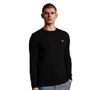 Lyle and Scott Men Crew Knit Sweater Jet Black Z865 Medium