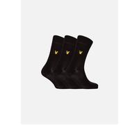 Lyle And Scott Men's 3-Pack Angus Dress Socks, Black - Black/Black - Size: 15/8.5/15.5/9/16/14/6.5/7/7.5/14.5/8/12/5.5/12.5/6/13/13.5/10.5/4/11/4.5/11