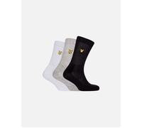 Lyle And Scott Men's 3-Pack Hamilton Sports Socks, Black/White/Grey - Size: 16/14.5/8/15/8.5/15.5/9/13/13.5/14/6.5/7/7.5/11.5/5/12/5.5/12.5/6/3.5/3/10