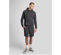 Men's Lyle Scott Plain Gunmetal Grey Sweat Shorts - Black/Black - Size: 39/38/32