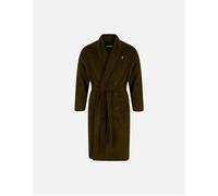 Lyle And Scott Men's Lucas Towelling Bathrobe, Khaki - Green - Size: 33/32/32