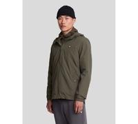 Lyle and Scott Mens Olive Zip Through Hooded Jacket