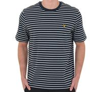 Lyle And Scott Pique Breton T Shirt Dark Navy/White