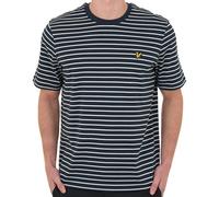 Lyle And Scott Pique Breton T Shirt Dark Navy/White