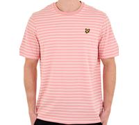Lyle And Scott Pique Breton T Shirt Pink/White