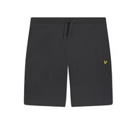 Men's Lyle Scott Plain Gunmetal Grey Sweat Shorts - Black/Black - Size: 37/36/32
