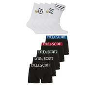 Lyle & Scott 10 Pack Underwear and Sock Gift Box Black/white L
