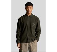 Lyle & Scott 1874 Brushed Cotton Overshirt Wilton Green size S | Light Jackets Outlet | Men | Green S