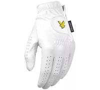LYLE & SCOTT 2026 TOUR PRO CABRETTA LEATHER GOLF GLOVE - WHITE