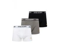 Lyle & Scott Men's Barclay Trunks, Multicolour (Bright White/Black/Grey Marl 004), Medium (Size:Medium) (Pack of 3)