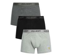 Lyle & Scott 3-Pack Barclay Boxer Briefs, Grey Combination - S