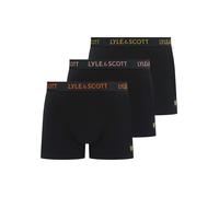 Lyle & Scott 3 Pack Men's Barclay Trunks - Black, Multi Logo