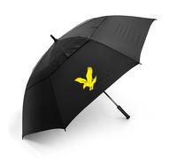 Lyle & Scott 62-Inch Golf Umbrella - Dual Canopy Design, Windproof Umbrella with Lightweight Fibreglass Shaft, Double Canopy Golf Umbrella, Protective Cover - Essential Golf Accessories