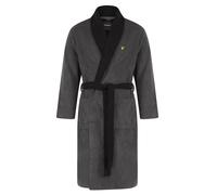 Lyle & Scott Adrian Bathrobe Granite Grey/black size S | Nightwear Outlet | Men | Gray S