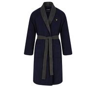 Lyle & Scott Adrian Bathrobe Peacoat/granite Grey size M | Nightwear Outlet | Men | Gray M