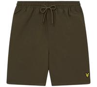 Lyle & Scott And Mens Swim Shorts Rubberised Logo Casual Vintage Half Pants - Olive - Size X-Large