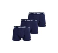 Lyle & Scott Basic Core Trunk Boxershorts Men (3-pack) - S Blue