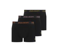 Lyle & Scott Barclay 3 Pack Underwear Black Multi Waistbands size S | Underwear Outlet | Men | Black S