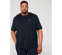 Lyle & Scott Big & Tall Plain Regular Fit T-Shirt, Navy, Size 4Xl, Men Navy