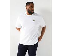 Lyle & Scott Big Tall Plain T-Shirt, White, Size 2Xl, Men White
