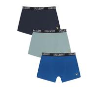 Lyle & Scott Boys 3 Pack of Core Trunks in Blue Polycotton - Size 6-8Y