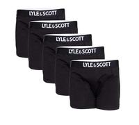 Lyle & Scott Boys Gacy Boxer Shorts Pack of 5 - Black - 10-12 Years