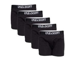 Lyle & Scott Boys Gacy Boxer Shorts Pack of 5 - Black - 10-12 Years